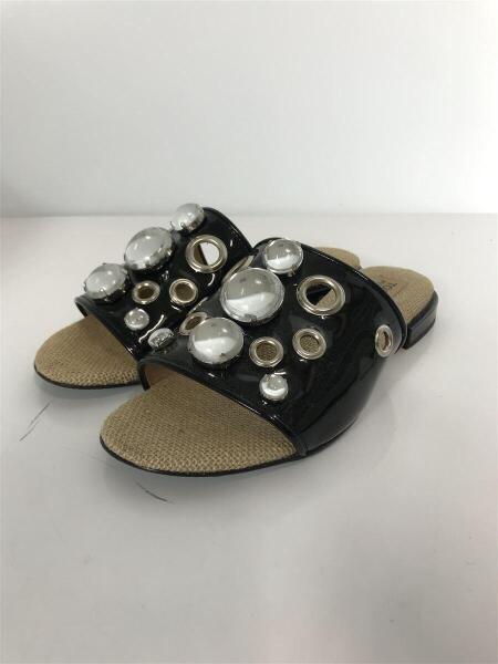 TOGA PULLA(トーガプラ) / サンダル/38/BLK/エナメル/17SS/ビジュー  