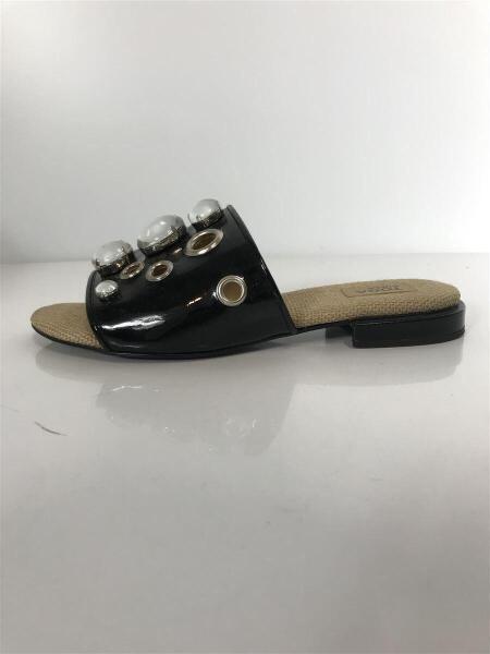 TOGA PULLA(トーガプラ) / サンダル/38/BLK/エナメル/17SS/ビジュー  