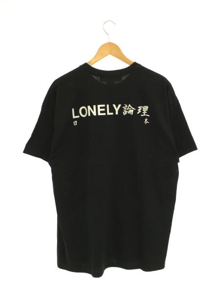 LONELY論理(ロンリー) / ポケT/Tシャツ/XL/コットン/BLK/ロゴ/刺繍 