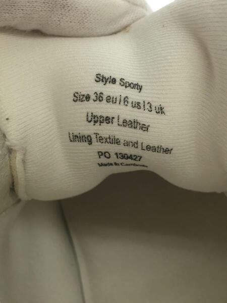 Naked Wolfe ホワイト ローカットスニーカー スポーティなホワイトレザー