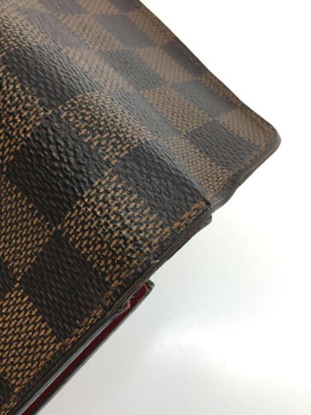 LOUIS VUITTON / ポルト・フォイユ・フロリン_ダミエ・エベヌ_BRW/PVC/BRW/総柄/レディース LOUIS VUITTON(ルイヴィトン) / ポルト・フォイユ・エミリー_ダミエ