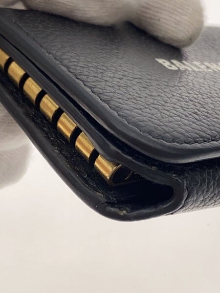 BALENCIAGA(バレンシアガ) / 6連キーケース/レザー/BLK/無地/メンズ