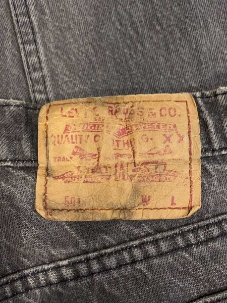 Levi’s / Vintage/90s/501/カナダ製/ブラックデニムパンツ/先染/SIZE:W29×L32(実寸 Levi's(リーバイス) / Vintage/90s/501/カナダ製/ブラックデニムパンツ