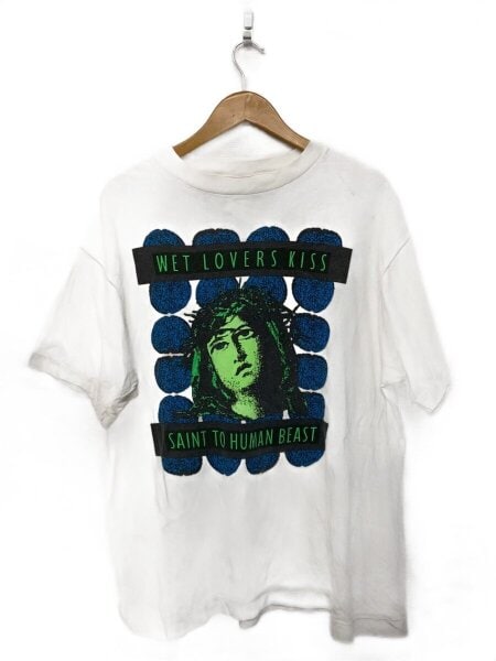 SAINT MICHAEL セントマイケル KISS プリント Tシャツ SAINT MICHAEL(セントマイケル) / SS TEE KISS/Tシャツ/S/コットン/WHT