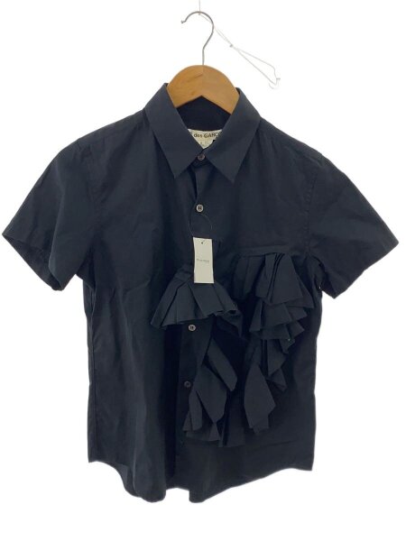 COMME des GARCONS(コムデギャルソン) / 半袖ブラウス/S/コットン/BLK 