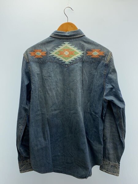 ☆ RRL デニム ウエスタン シャツ M ネイティブ ビーズ RRL ウエスタン