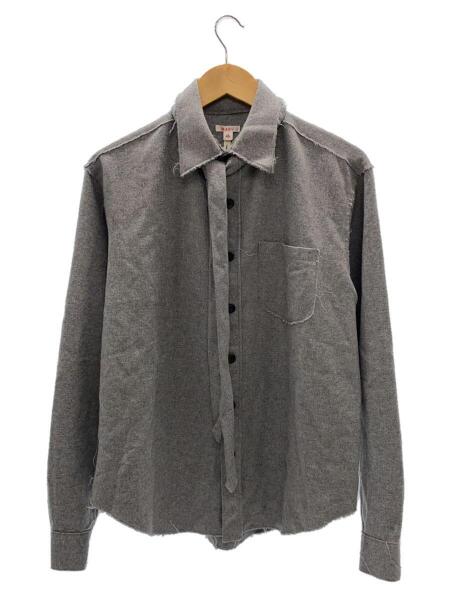 MASU(エムエーエスユー) / 長袖シャツ/46/ウール/GRY/無地/MUFW-CS0391 