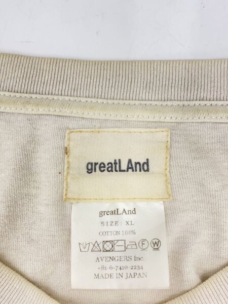 その他ブランド(ソノタブランド) / greatLAnd/Tシャツ/XL/コットン/WHT 