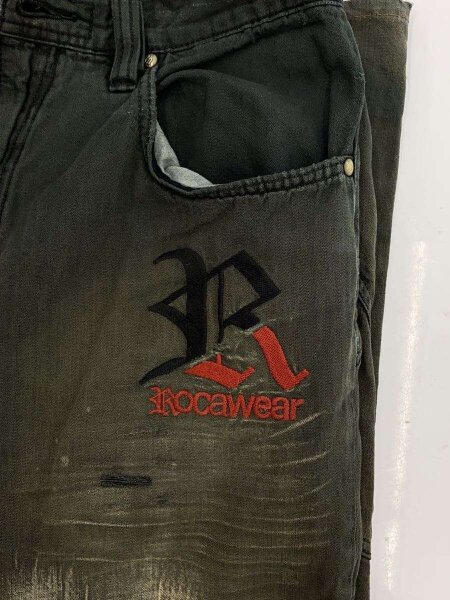ROCAWEAR(ロカウェア) / 00s/Y2K/ロゴ刺繍デニムパンツ/ボトム/34 