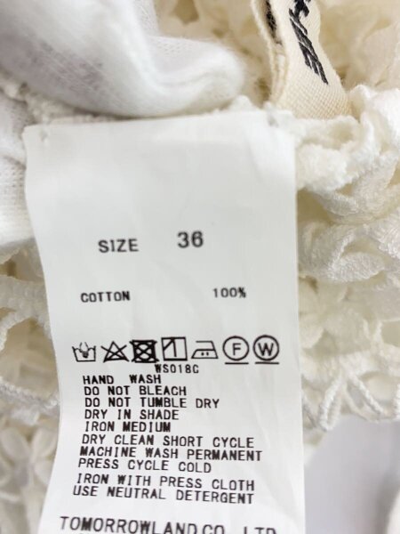 MACPHEE(マカフィ) / 長袖カットソー/36/コットン/WHT/12-01-24-01005