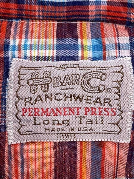 H BAR C(エイチバーシー) / 70s/ウェスタンシャツ/ウエスタンシャツ/16