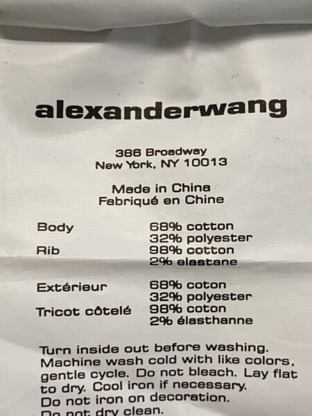 Alexander Wang(アレキサンダーワン) / デンスフリースクルーネック