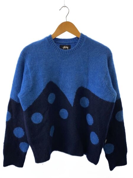 STUSSY(ステューシー) / ニット・セーター(厚手)/M/ナイロン/BLU/DICE 
