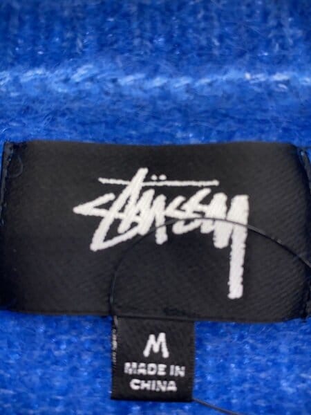 STUSSY(ステューシー) / ニット・セーター(厚手)/M/ナイロン/BLU/DICE 