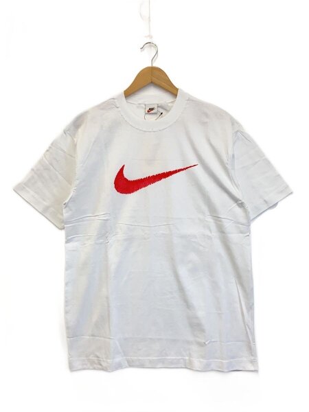 NIKE(ナイキ) / 90s 銀タグ/スウッシュロゴプリントTシャツ/L/コットン 