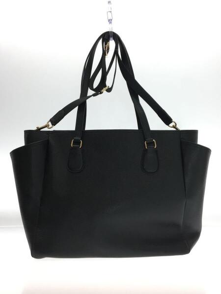 COACH(コーチ) / マザーズバッグ/トートバッグ/レザー/ブラック/無地  