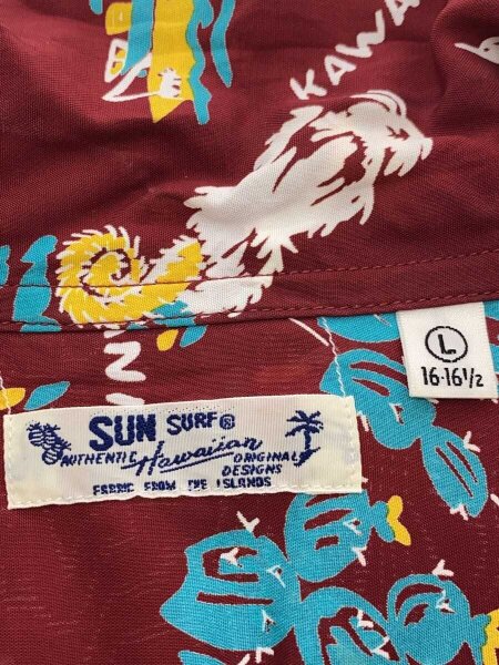 SUN SURF(サンサーフ) / アロハシャツ/L/レーヨン/レッド/SS39420 