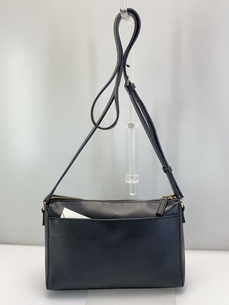 agnes b. / ショルダーバッグ/レザー/ブラック/無地/QAS01-03 agnes b.(アニエスベー) / ショルダーバッグ/レザー/ブラック/無地