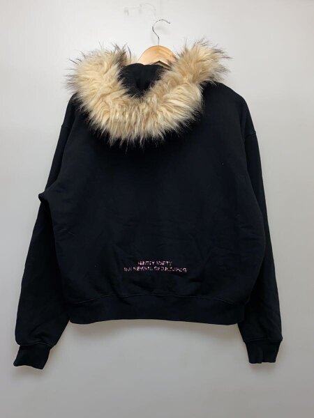 9090(ナインティナインティ) / ジップパーカー/S/コットン/BLK/NN1930