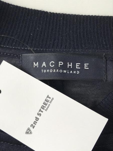 MACPHEE(マカフィ) / SHINY COTTON/ショートブルゾン/36/NVY/無地/12 