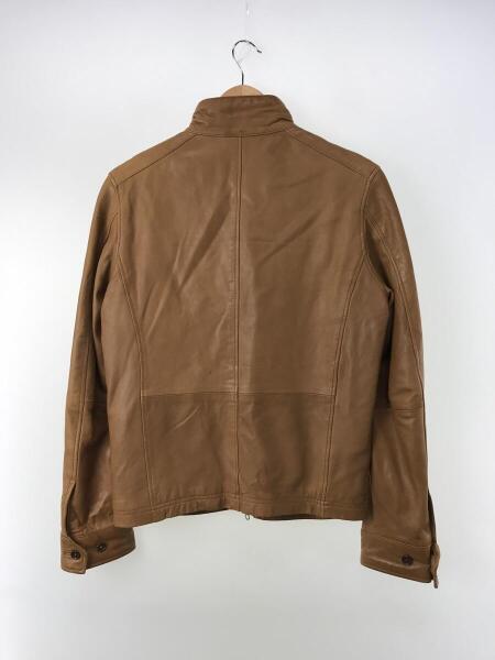 SHIPS(シップス) / シングルライダースジャケット/S/羊革/CML/無地/114