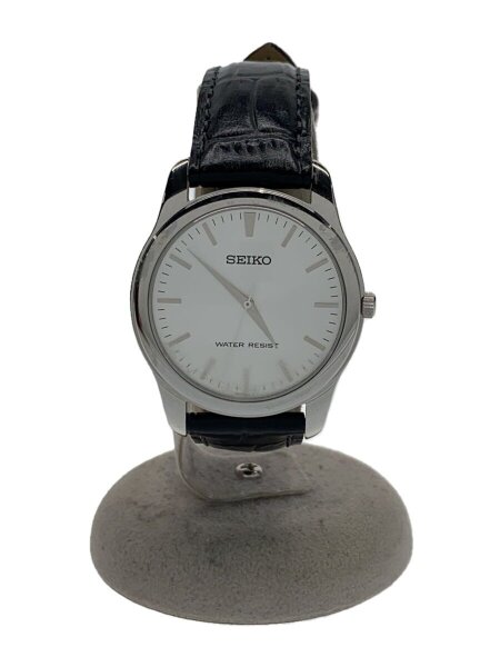 SEIKO(セイコー) / クォーツ腕時計/アナログ/レザー/WHT/BLK/7N01-0DE0 