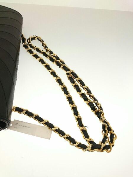 CHANEL(シャネル) / ショルダーバッグ/レザー/ブラック/変形 CHANEL(シャネル) / ショルダーバッグ/レザー/ブラック/変形