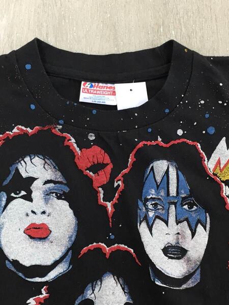Hanes(ヘインズ) / 80s/KISS/Tシャツ/L/コットン/BLK | 古着の販売