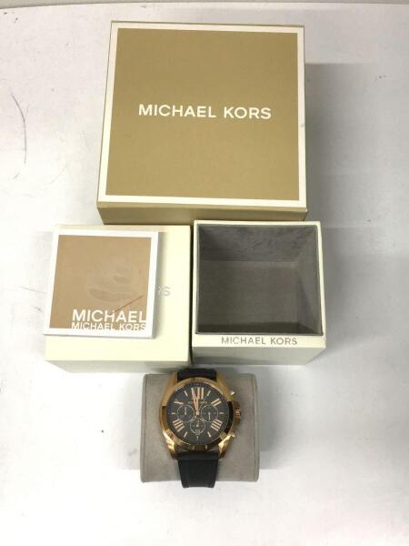 MICHAEL KORS(マイケルコース) / クォーツ腕時計/アナログ/ラバー/BLK 