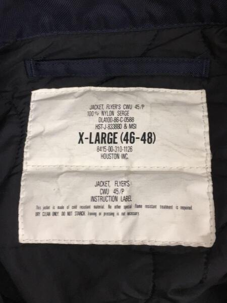 HOUSTON(ヒューストン) / フライトジャケット/XL/ナイロン/NVY/8415-00