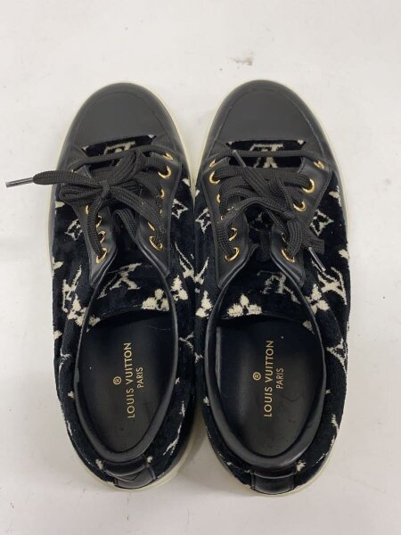 LOUIS VUITTON / ローカットスニーカー/38.5/BLK/ベロア/NV0251 LOUIS VUITTON(ルイヴィトン) / ローカットスニーカー/38.5/BLK/ベロア