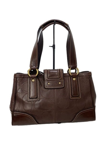 COACH(コーチ) / ハンドバッグ/レザー/BRW/総柄/E0793-11330 | 中古品 