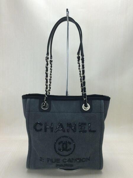 CHANEL(シャネル) / ドーヴィルライン/トートバッグ/デニム/GRY 