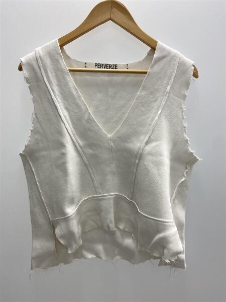PERVERZE(パーバーズ) / 2018SS/ダメージ加工ニットベスト/FREE 