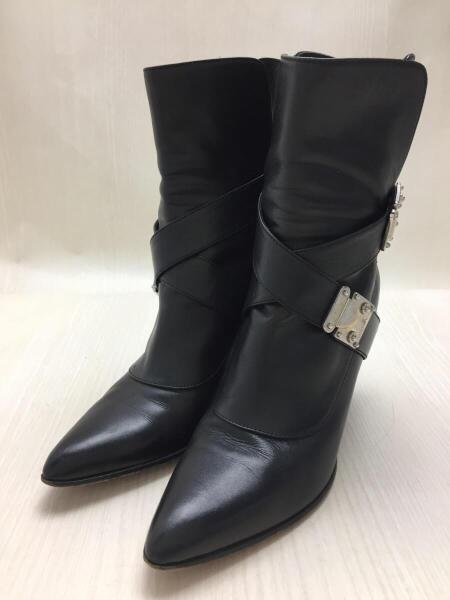 LOUIS VUITTON(ルイヴィトン) / ショートブーツ/36.5/BLK/レザー 