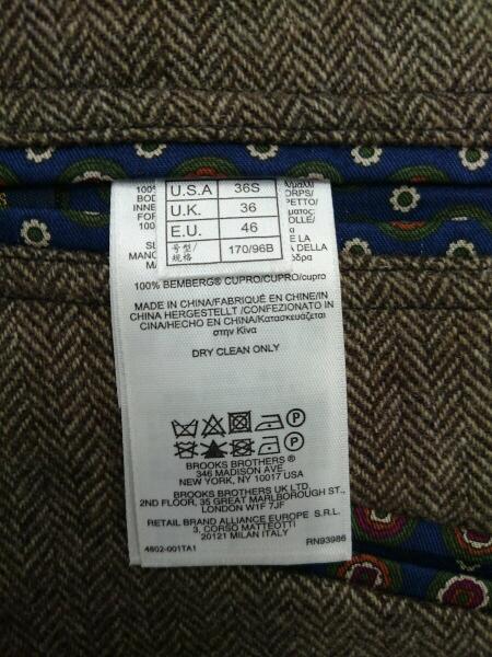 BROOKS BROTHERS(ブルックスブラザーズ) / 2Bテーラードジャケット/36