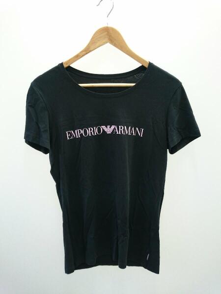 EMPORIO ARMANI ロゴTシャツ ブラック 165 88A プリント EMPORIO ARMANI ロゴTシャツ ブラック 165 88A プリント