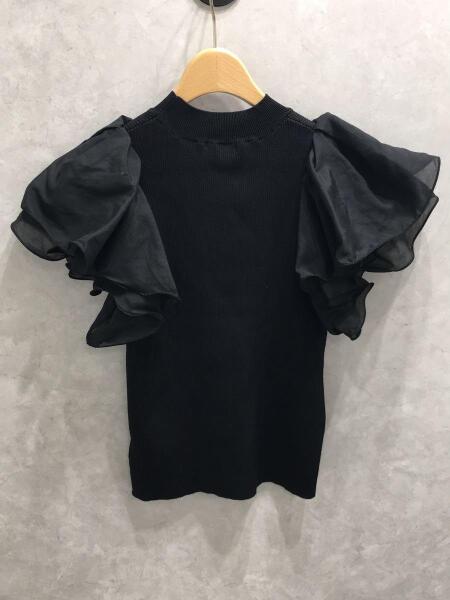FRAY I.D(フレイアイディー) / 2021SS/ラッフルスリーブニットプル 