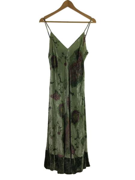 エトロ花柄フラワーシルクノースリーブワンピース40