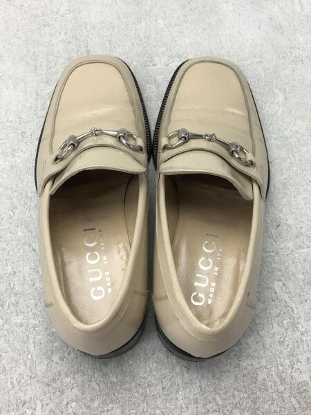 Gucci ベージュ スエード ビットローファー italy製グッチ 8