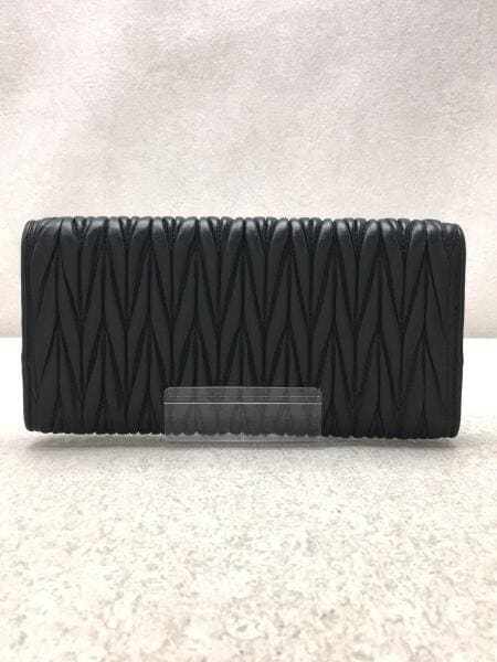 miu miu ブラック 長財布 2025新作miumiuミュウミュウ レザー財布