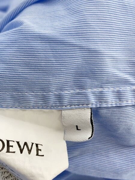 LOEWE(ロエベ) / 長袖シャツ/L/コットン/BLU/ストライプ/1727170