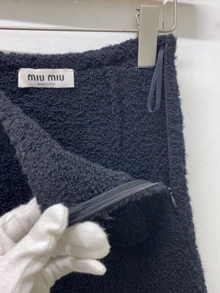 MIU MIU(ミュウミュウ) / 22SS/ゴールドボタンニットスカート/スカート
