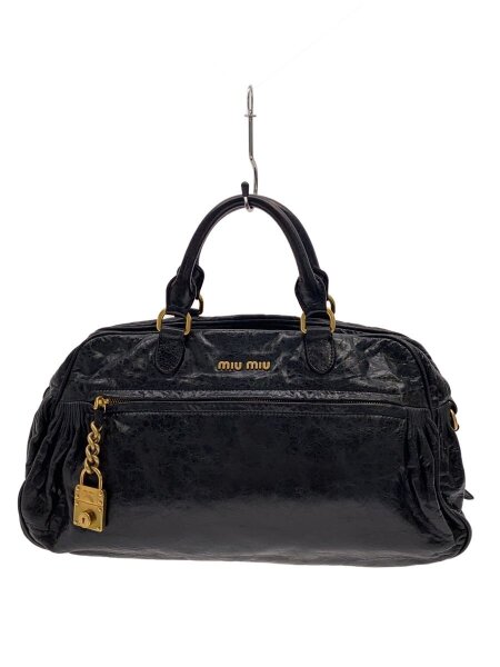 MIU MIU(ミュウミュウ) / 2WAYハンドバッグ/レザー/ブラック | 中古品 