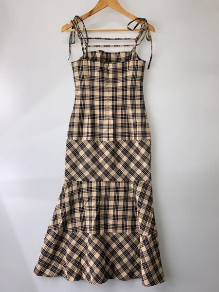 レディース ANDMARY アンドマリー Cecily check long dress