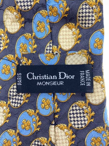 Christian Dior(クリスチャンディオール) / ネクタイ/シルク/NVY/総柄