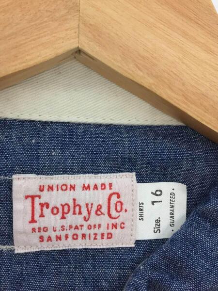 TROPHY CLOTHING(トロフィークロージング) / ハーフジップシャンブレー