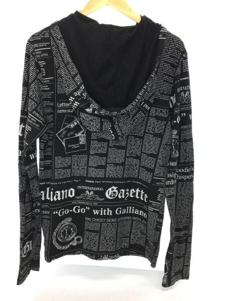 John Galliano(ジョンガリアーノ) / パーカー/ニュースペーパー柄/薄手