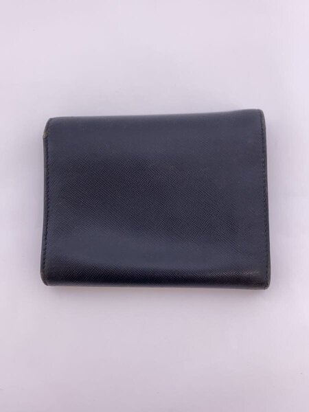 PRADA(プラダ) / 3つ折り財布/三角ロゴプレート/フラップ/ブラック