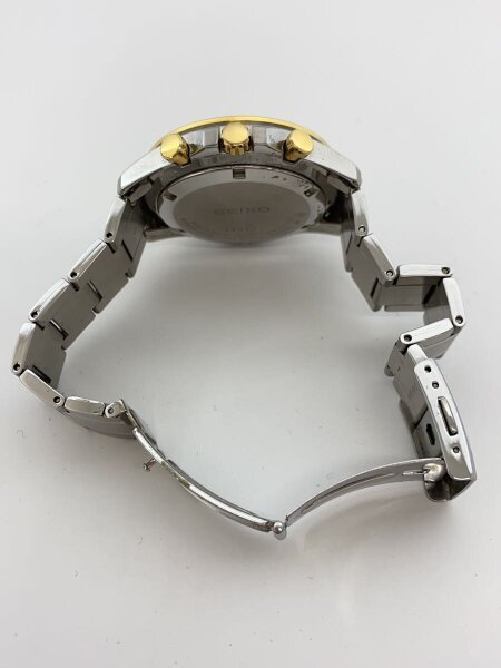 【未使用品】セイコー クロノグラフ SSB025 T63-00D0 ホワイト セイコー クロノグラフ SSB025P1 海外モデル クオーツUSED